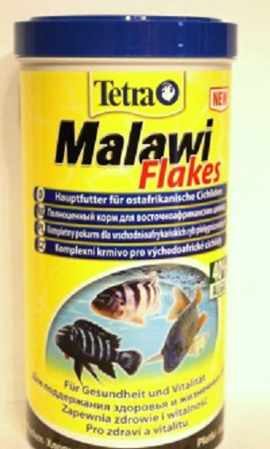 TetraMalawi Flakes корм для растительноядных рыб с водорослями, хлопья 100 мл 