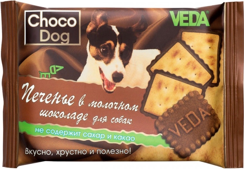 CHOCO DOG печенье в молочном шоколаде д/собак 30г