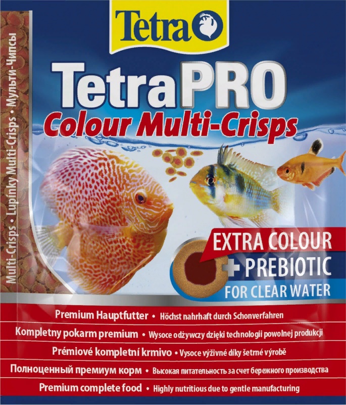 TetraPro Color Crisps корм-чипсы для улучшения окраса всех декоративных рыб 12г (пакет)