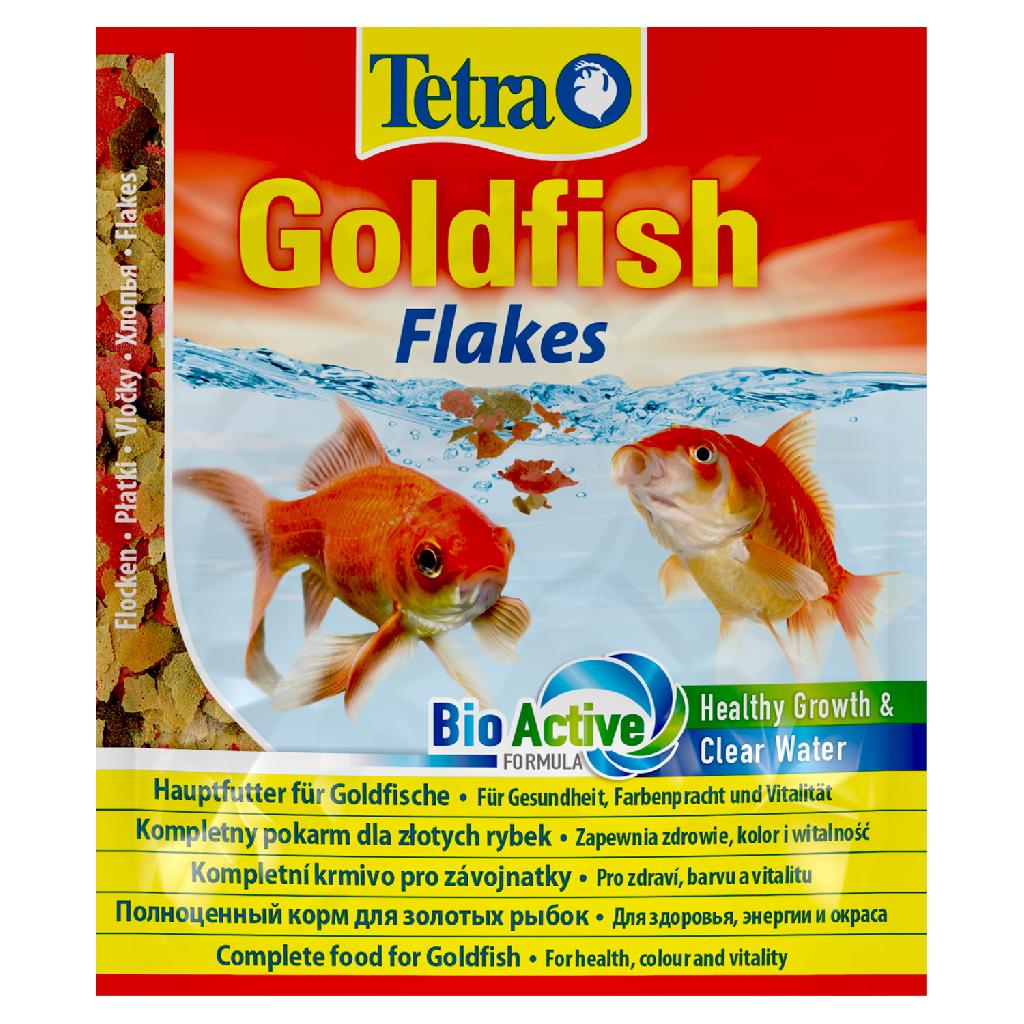 TetraGoldfish корм в хлопьях для всех видов золотых рыбок 12г (пакетик)