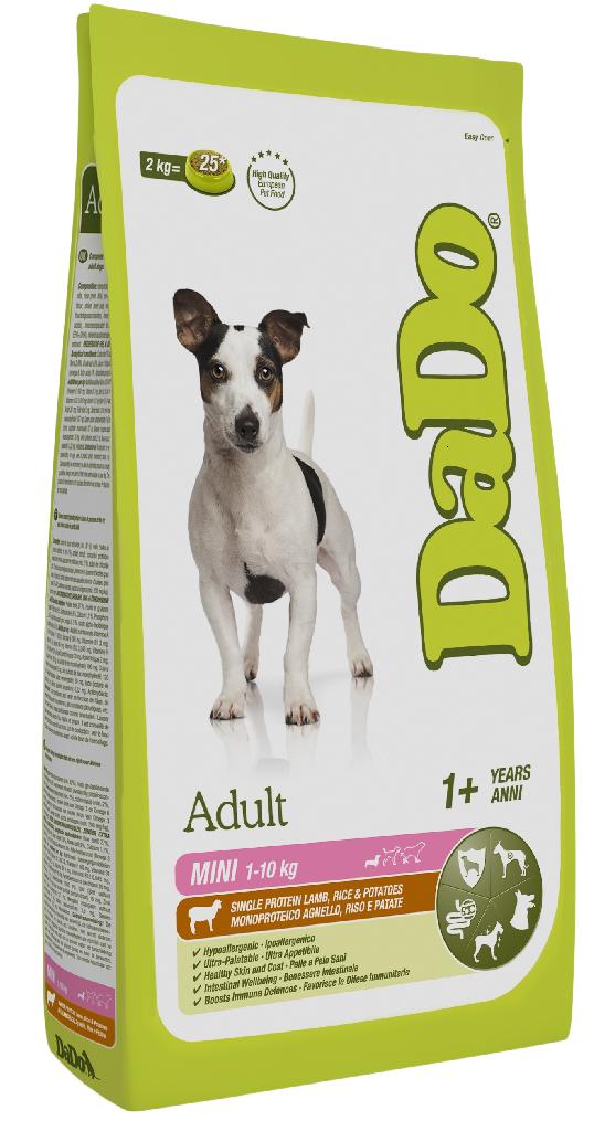 Dado dog корм гипоаллергенный для мини собак ягненок/рис/картофель
