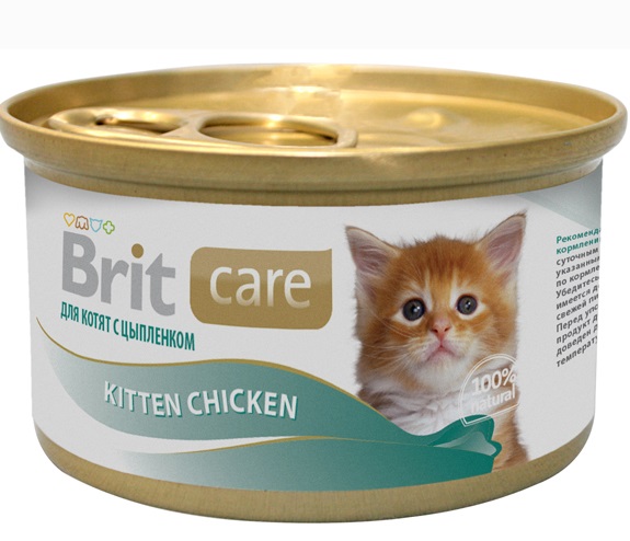 Brit Care конс. д/котят с цыпленком 80г